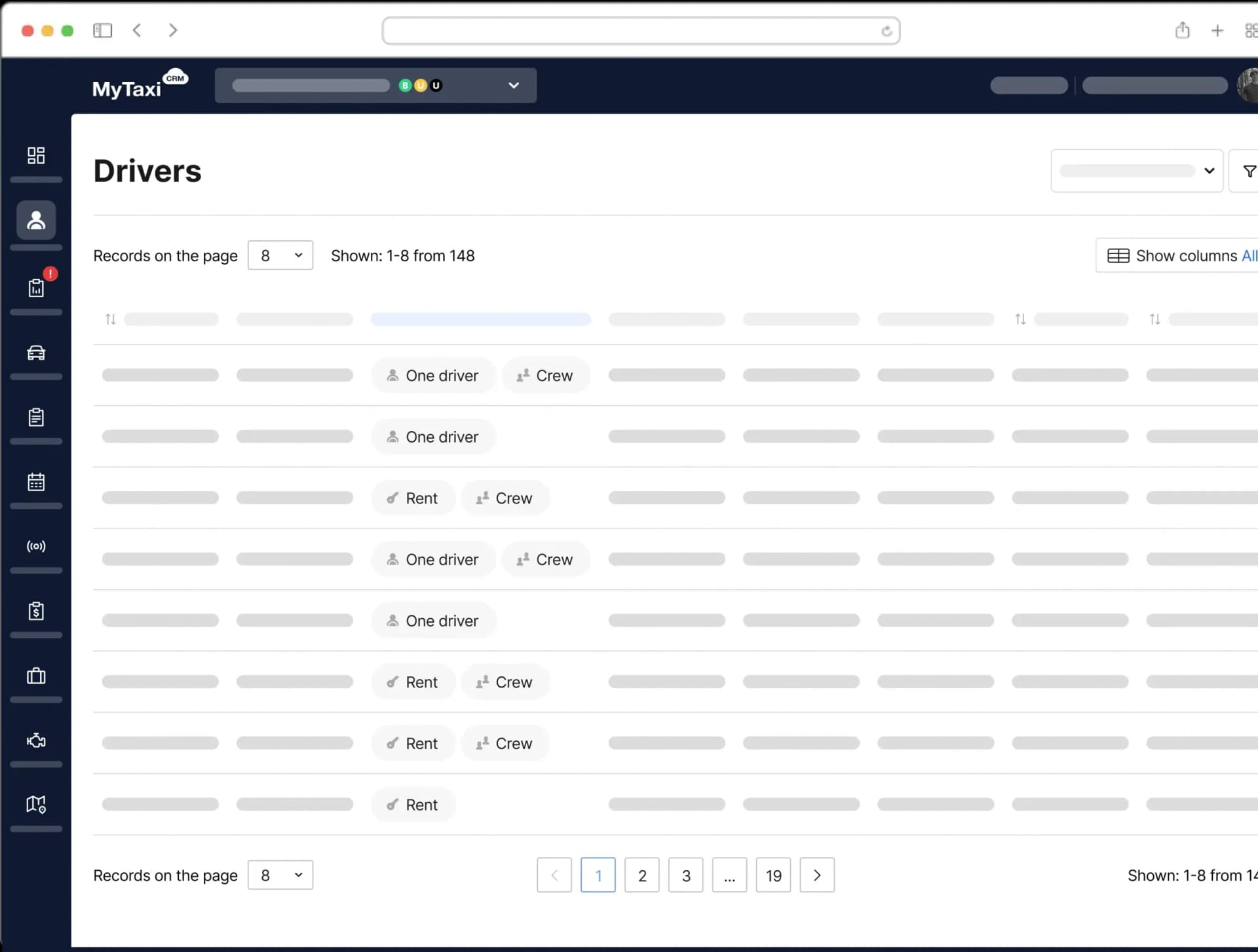 Models of fleet business set-up